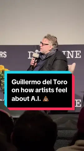Guillermo del Toro perfectly sums up how we all feel about Artificial Intelligence. 😂💩 #guillermodeltoro #ai