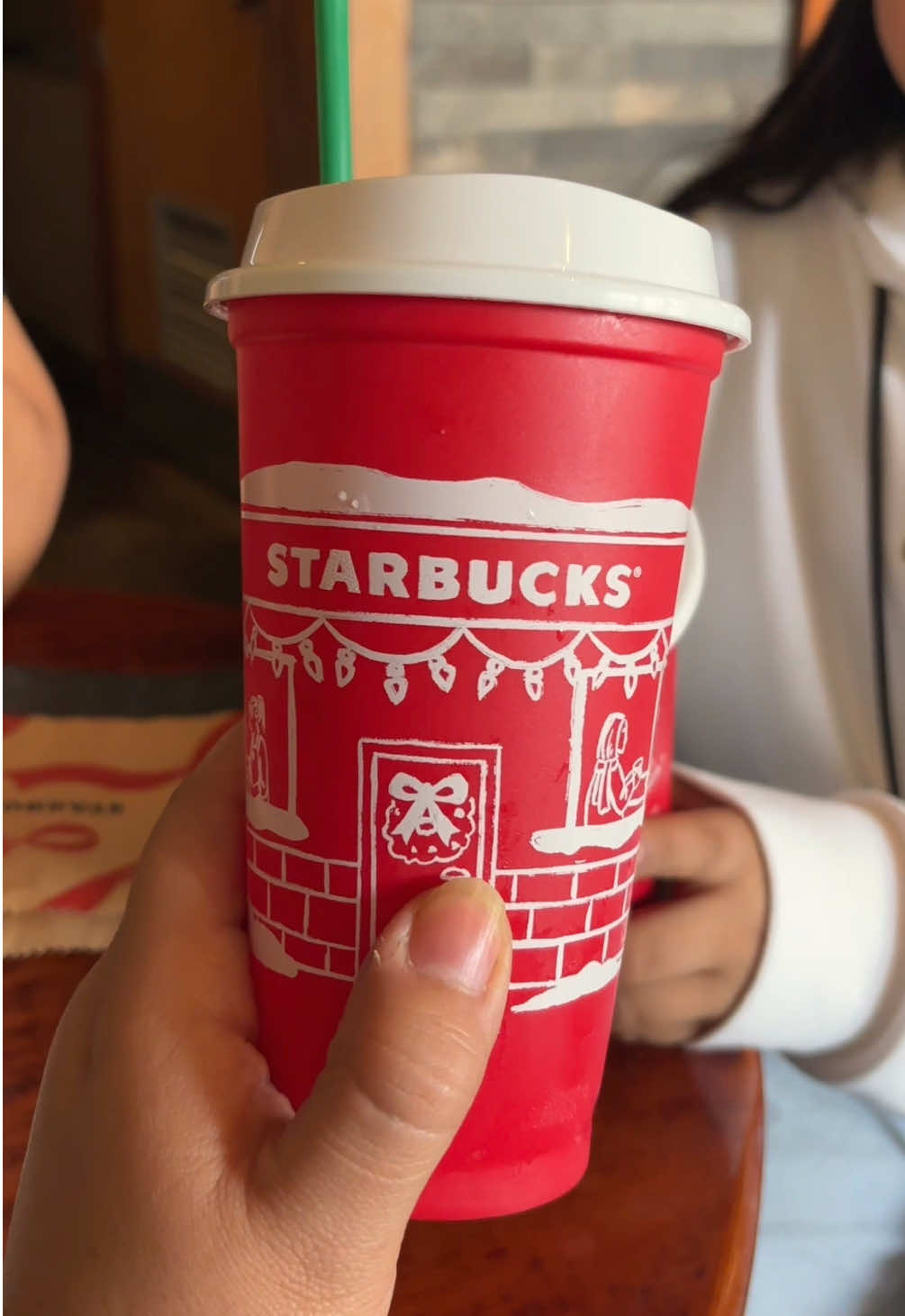 Blogsito de mi vasito de stb 🤓🫰🏻🎄✨🧋 #starbucks #starbucksperu #starbuckspiura #vasostarbucks #fyp