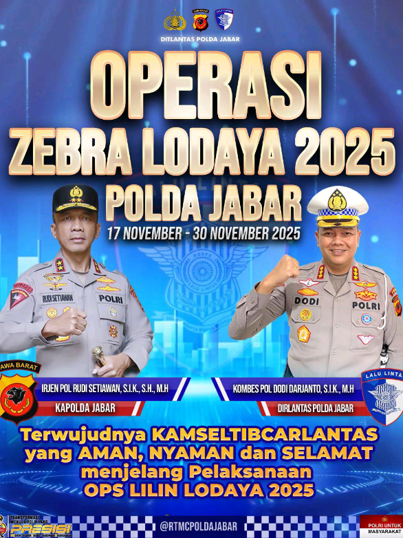 Operasi Zebra Lodaya 2025 Mulai 17 November - 30 November, #operasilodaya #polisi #viral #trending #fyp 