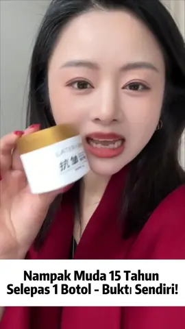 Untuk mengurangkan penampilan kedutan dahi dan lipatan nasolabial#Krim muka yang menghidrat dan melembapkan#tik tok#fyp 