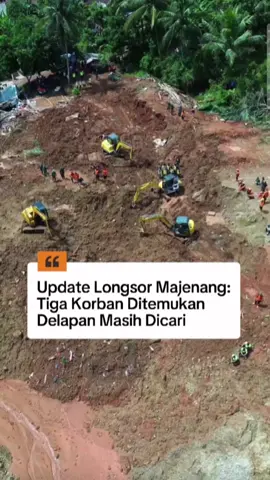 Tiga korban longsor di Desa Cibeunying, Majenang, Cilacap—Nilna Nur Fauziah (9), Wafik Nur Aini Zahra (15), dan Cahyanto (57), yang masih satu keluarga—berhasil ditemukan pada hari kelima pencarian, Senin (17/11/2025). Sementara total korban bencana mencapai 46 orang terdiri atas 23 selamat, 15 meninggal, dan delapan masih dicari; tim gabungan terus menyisir Worksite A1, A2, B1, dan B2 di tengah akses sulit dan risiko tinggi sehingga warga diminta menjauhi lokasi. #longsor #cilacap #timsar #fyp #viral 
