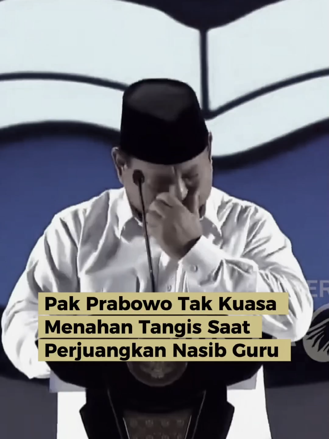 Pak Prabowo tak kuasa menahan tangis saat perjuangkan nasib guru  #GURU #Prabowo #Fyp #Asn #Honorer #Viralllll #perjuangan #Pahlawan