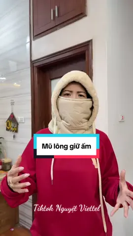 Mũ lông giữ ấm mùa đông 3in1 #xuhuong #tiktokshop #nguyetviettel #mulong 