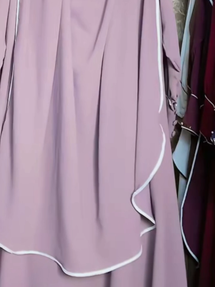 gamis set hijab bahan sabrina anti UV #gamis  #gamissethijab  #gamismuslimah 