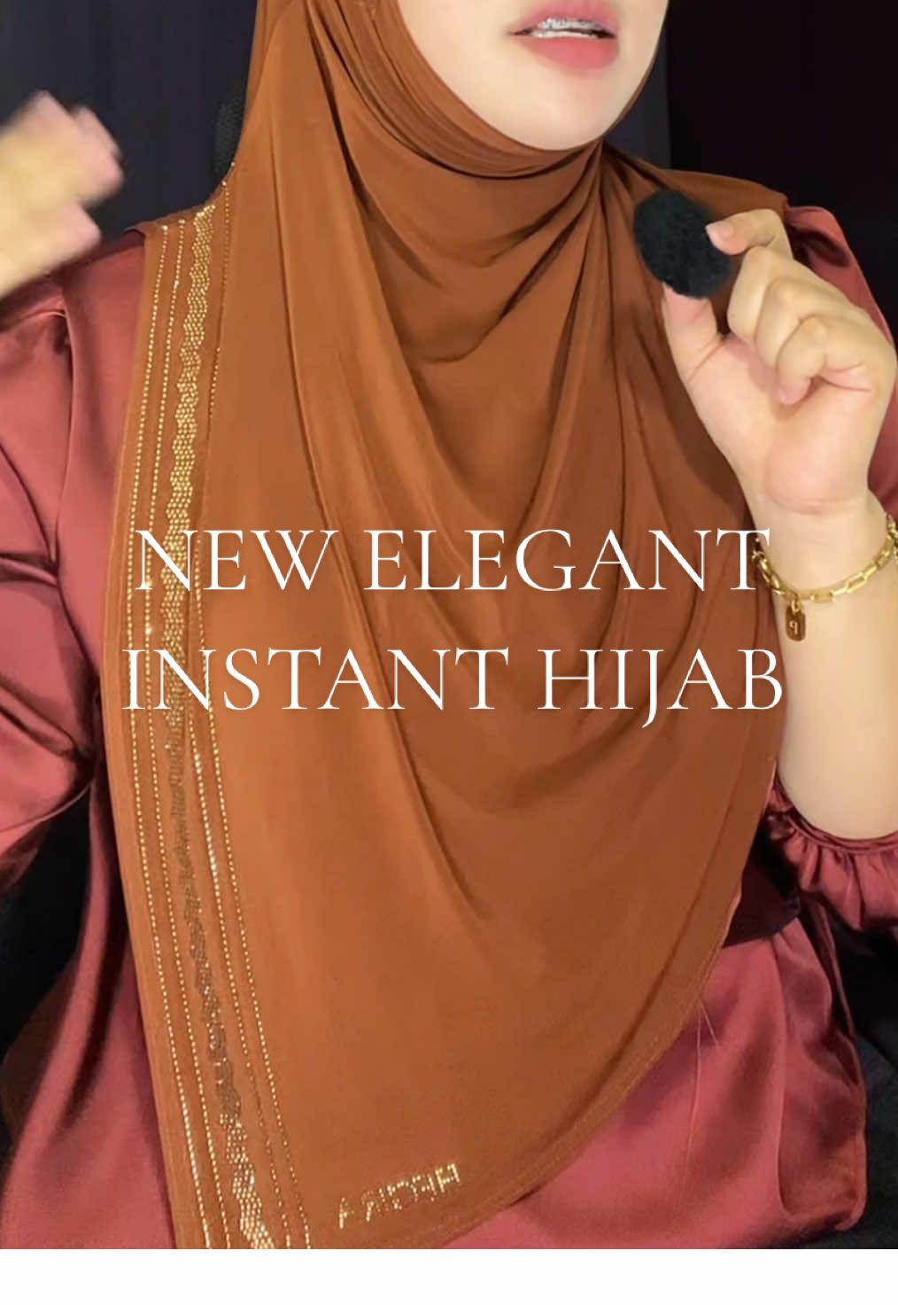 Upgraded na naman yong mga Insant Hijab natin ngayon! Very elegant and shallah na sya this time!✨👌 #hijab #hijabi #fyp @ameerahtextileandhijab 