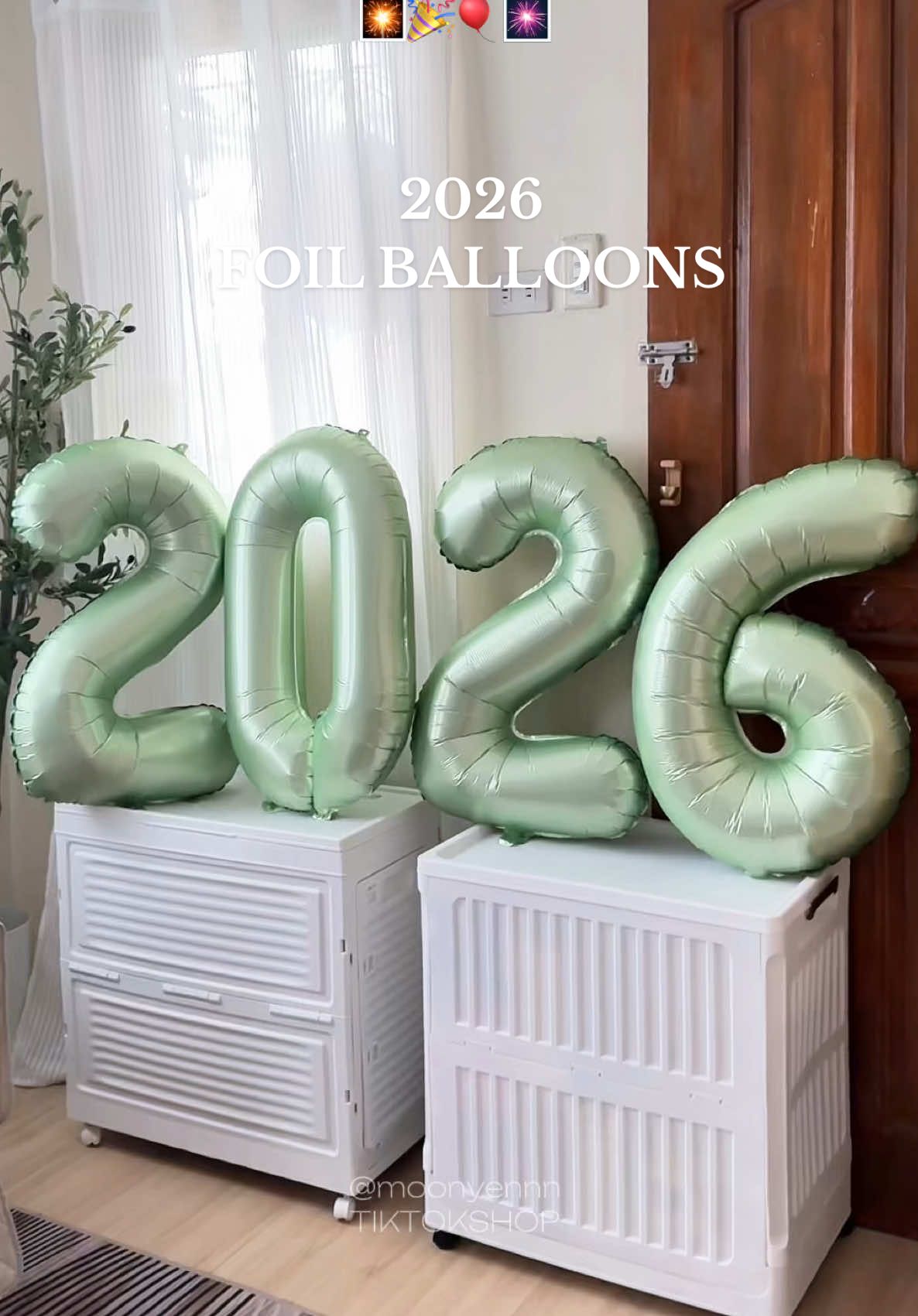 Replying to @Mommyjuday28 ang daming magagandang colors na available dito sa 2026 Foil balloon set!! 😍🎈#2026 #2026foilballoon #2026coloroftheyear #numberballoons  #newyearballoons