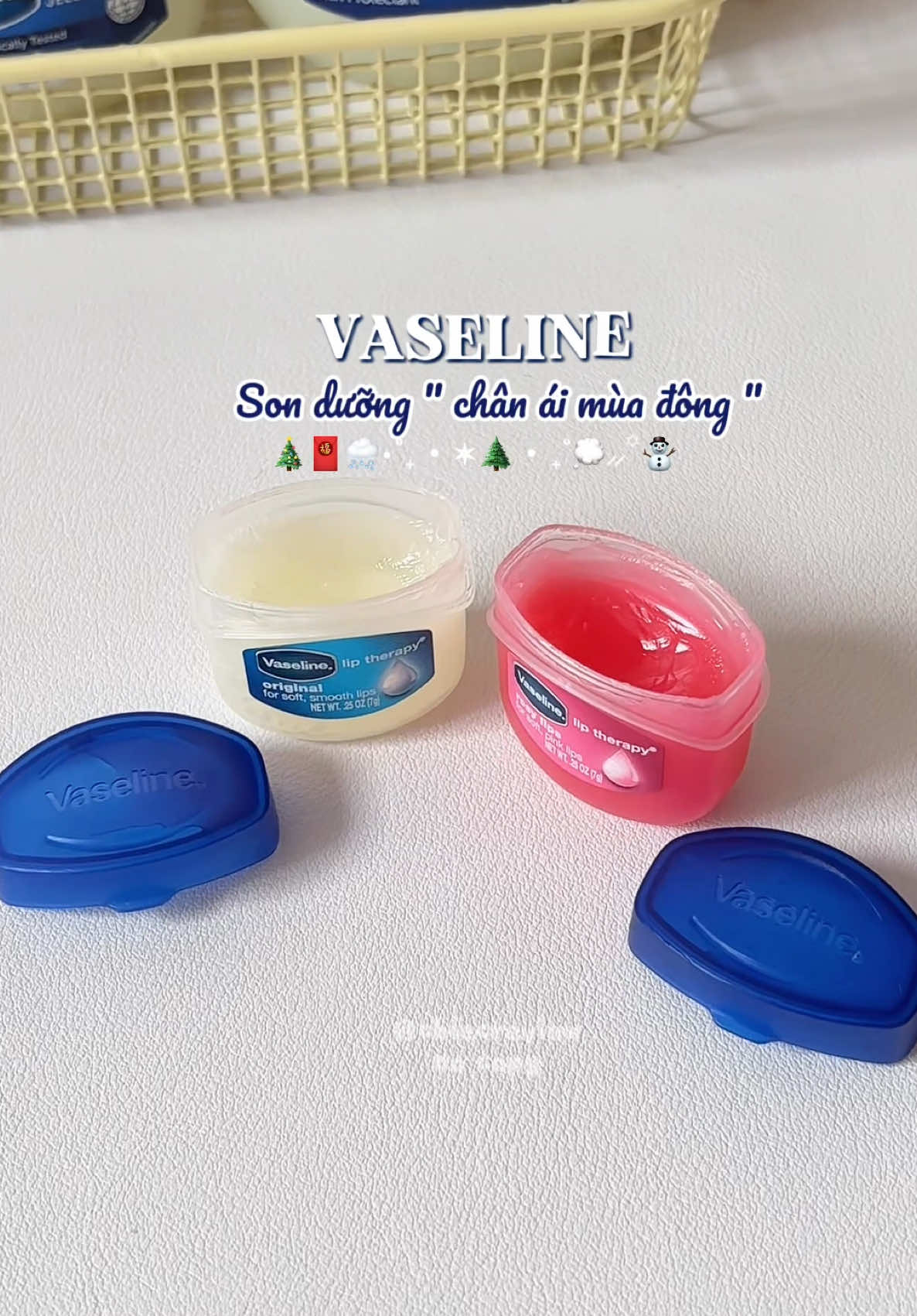 2 hũ mini 7g chân ái của tui🎄☃️🌨️  #vaseline #sonduongmoi #sonduong #duongmoivaseline #sapduongmoi 