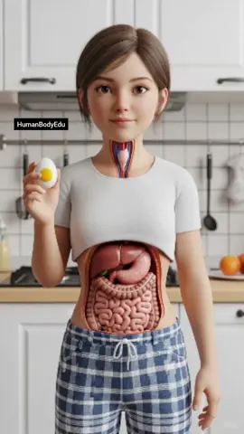 What happens when you eat egg? #anatomy #health #goviral #egg #creatorsearchinsights 