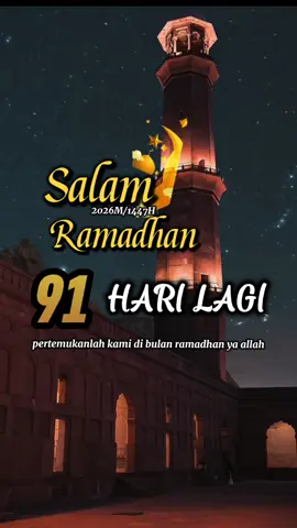91 HARI LAGI MENUJU RAMADHAN 2025/1447 H #ramadhan #1447 #ramadanekstraseru #ramadhankareem #ramadankembalikuat 