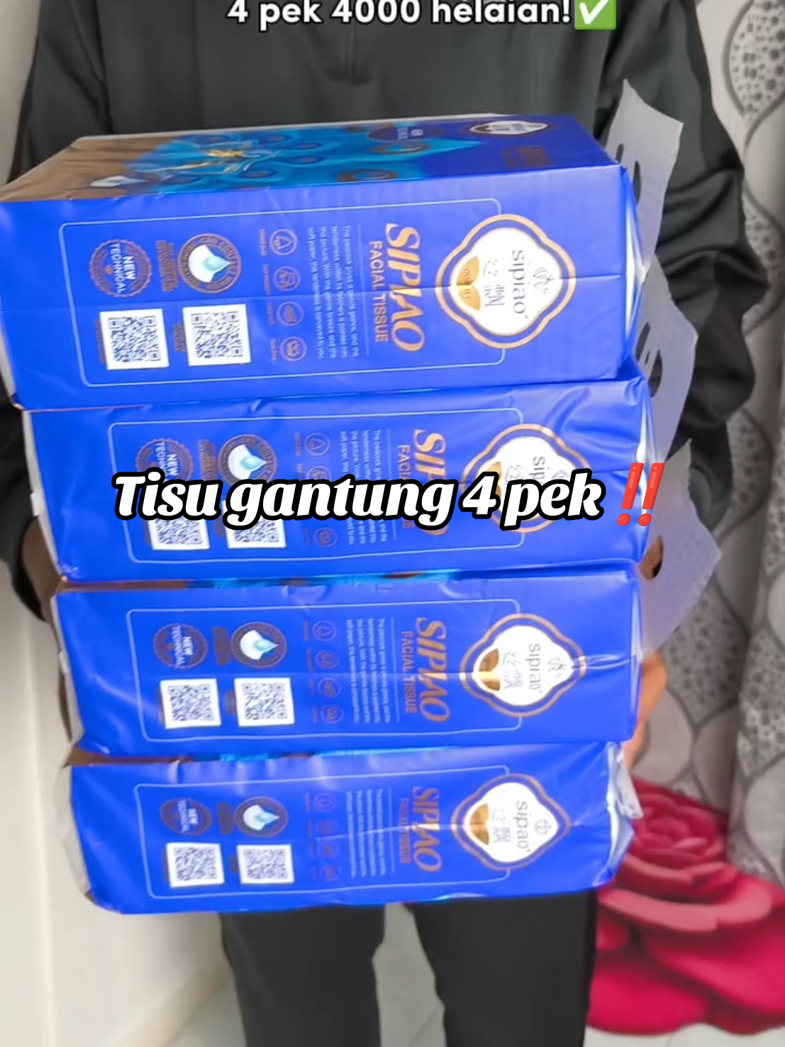 Cantik plk tu! 😍#tisugantungmurah #tisugantungmurah #tisusantung #sipiaotissue #tisuviraltiktok 