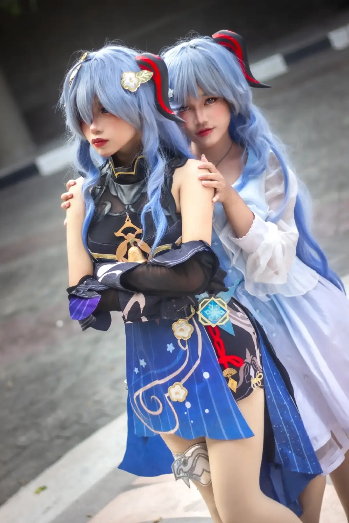 lucu banget ternyata cosplay ganyu berdua ❤#cosplay #GenshinImpact #ganyu #ganyucosplay 