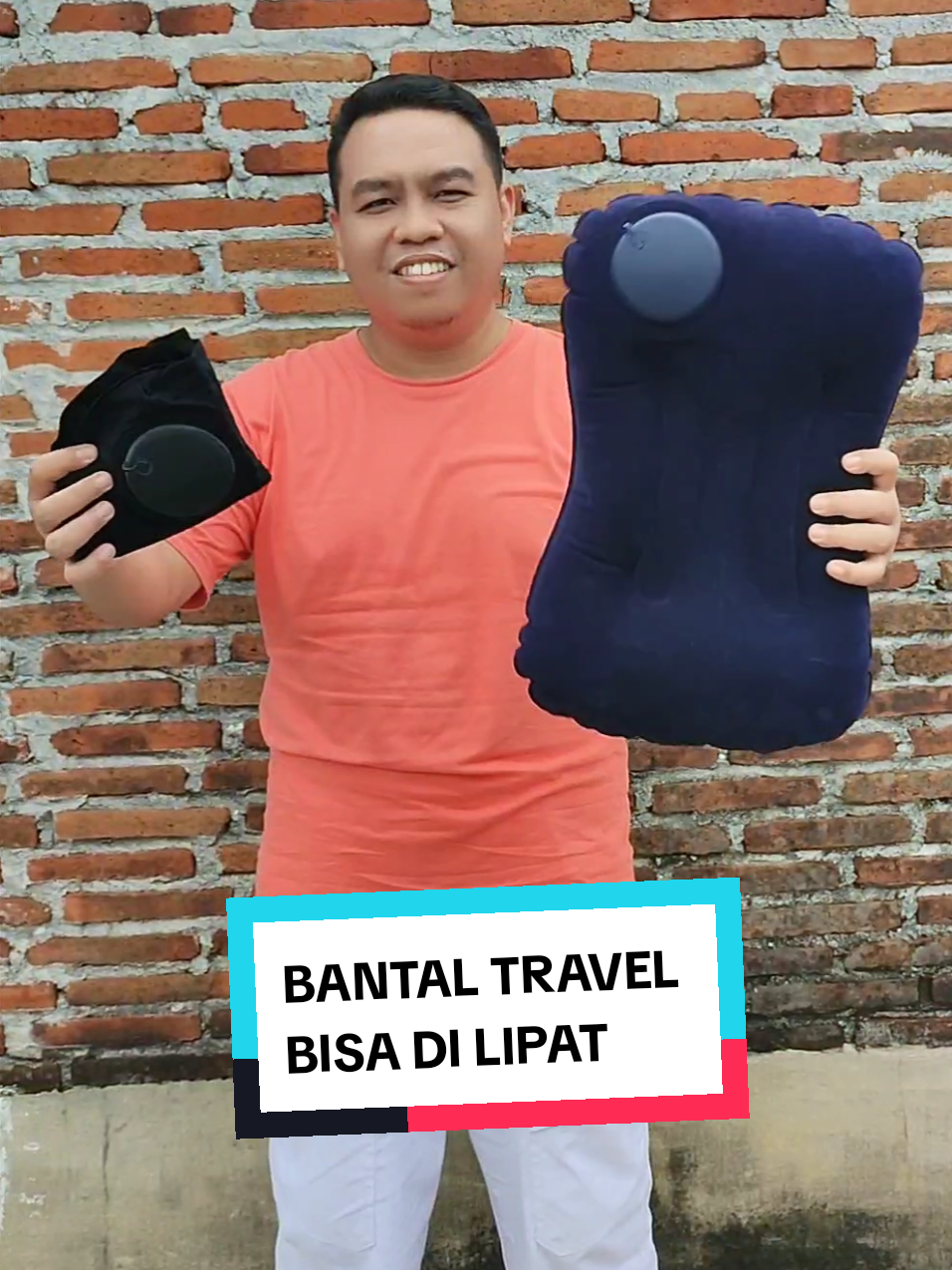 Bantal angin travel bisa dilipat dan hemat tempat  #bantalangin #bantalangintraveling #bantaltravel #bantalanginpompa #haji2026 