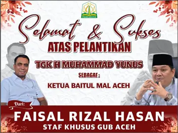 SELAMAT KE ABON YUNUS Sebagai Ketua Baitul Mal Aceh @Tania @sha❓🤍 #aneukacehkeren #acehgoet #aceh #fyppppppppppppppppppppppp #fy 