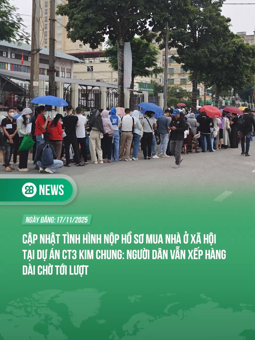 Cập nhật tình hình nộp hồ sơ mua nhà ở xã hội tại dự án CT3 Kim Chung#tiktoknew #theanh28 #theanh28news