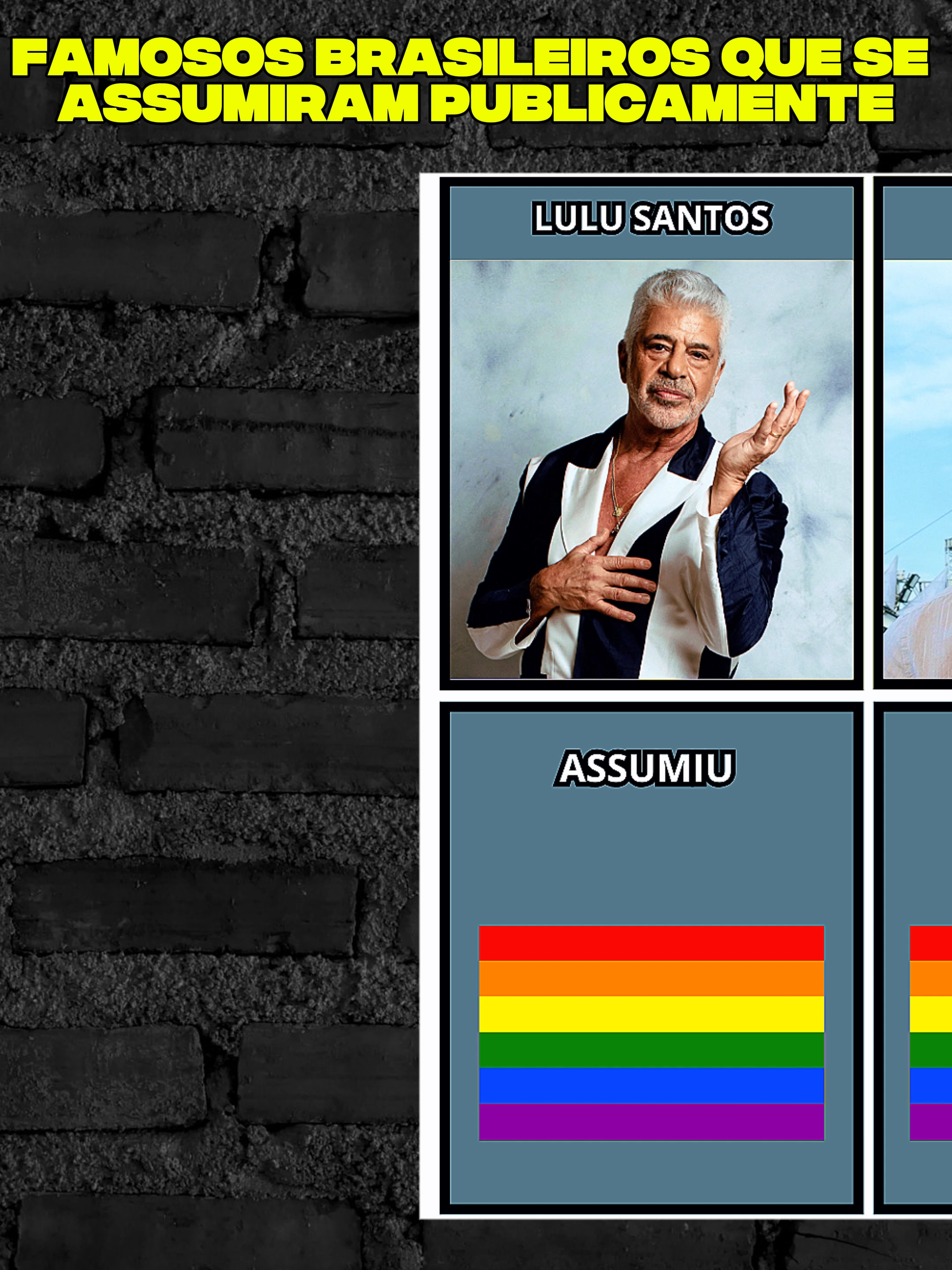 Famosos brasileiros que se assumiram publicamente #Famosos #LGBTQIA #Brasil #Curiosidades #Celebridades #Inspiração #Orgulho