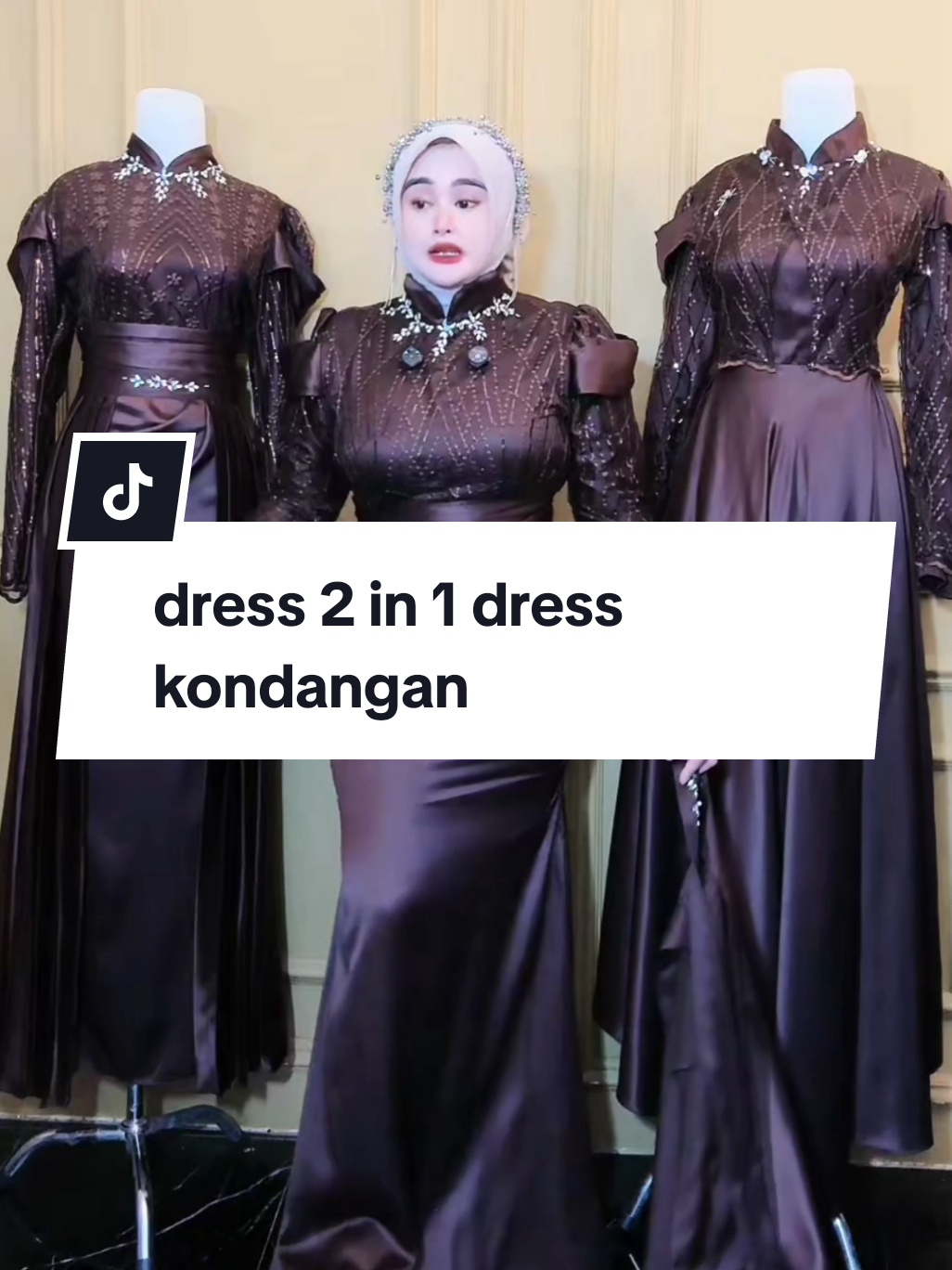 dress 2 in 1 dress kondangan#dresskondangan #dress2in1 #dresslebaran #outfitinspiration 