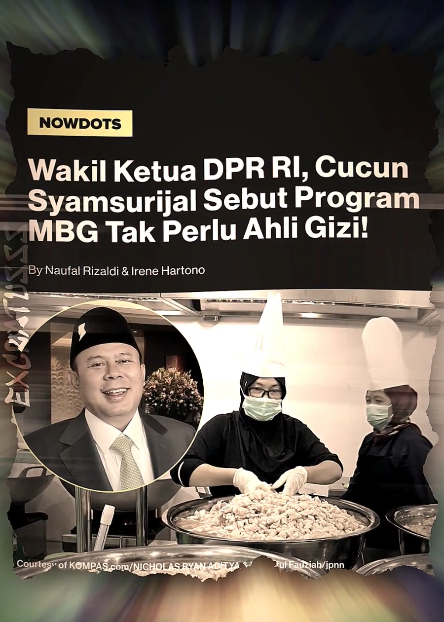 Inisiatif program Makanan Bergizi Gratis (MBG) menuai kontroversi setelah Wakil Ketua DPR RI, Cucun Syamsurijal, menyatakan program tersebut tidak memerlukan ahli gizi, cukup dengan lulusan SMA bersertifikasi tiga bulan. Pernyataan ini menimbulkan perdebatan luas mengenai pentingnya peran profesional nutrisi dalam program kesehatan masyarakat, terutama yang berkaitan dengan gizi dan tumbuh kembang anak. #CucunSyamsurijal #ProgramMBG #AhliGizi #DPRRI #News 