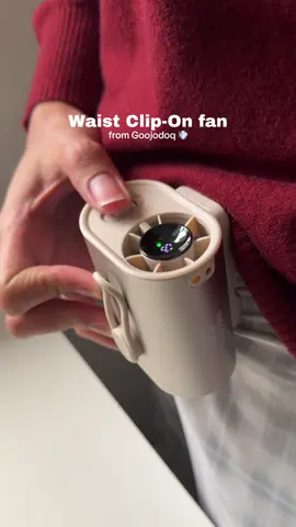 New waist fan from Goojodoq! 💨 Hands free kaya hindi kana mahihirapan mag bitbit! #waistfan #goojodoq #clipfan #portablefan #minifan 