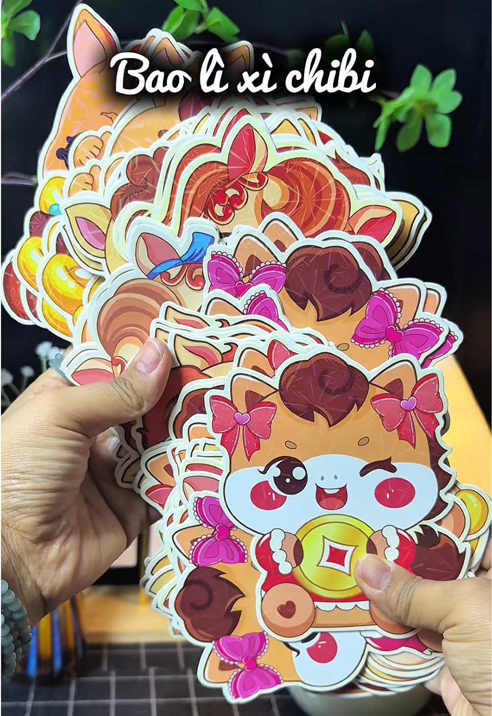 Combo 50 bao lì xì chibi mẫu mới #baolixi #baolixitet #lixitet #lixichibi #taphoacohuongvpp 