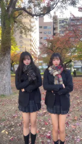 今年はいろんなマフラーつける🧣❤️#東京 #08 #制服 #ljk #fypシ @𝓂𝒾𝓊 