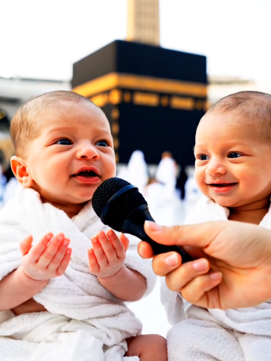 التوأم في مكة 😱😱#الذكاء_الاصطناعي #veo3 #اطفال #توام #خديجة #viral #fyp #satisfyingvideo #مصر_السعوديه_العراق_فلسطين  #ترندات_تيك_توك #ترند#ترند_السعودية # #سوريا_تركيا_العراق_السعودية_الكويت 