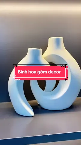 Bình hoa gốm phong cách Bắc Âu   decor #decor #tet2026 #viral 