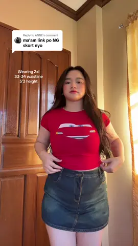Replying to @ANNE here na mami po #skort #paldashort #miniskort #denimskirt #casualoutfit 