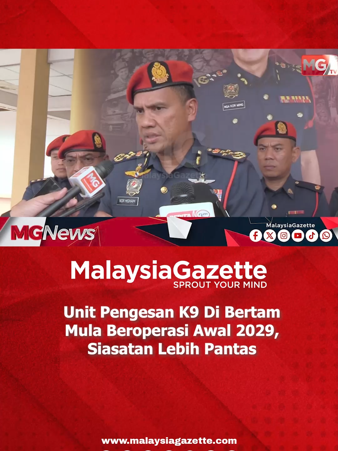 Unit Pengesan K9 Di Bertam Mula Beroperasi Awal 2029, Siasatan Lebih Pantas . . . #UnitK9 #JBPM