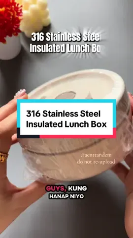 Keep your meals warm, fresh, and leakproof all day with this 316 stainless steel insulated lunch box — perfect for work, school, or on-the-go meals #lunchbox #aenttandem #insulatedlunchbox 