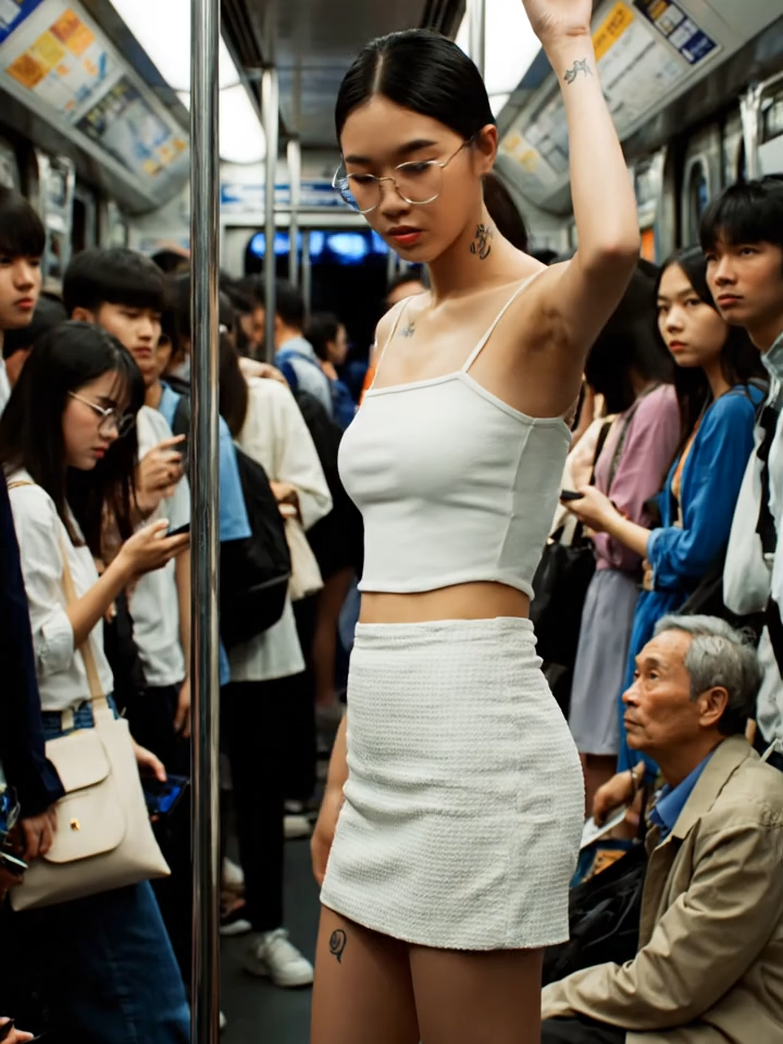 Crowded Subway During Rush Hour #aiart #japan #japanrushhour #subway #tokyo #japanbus #crowdedtrain