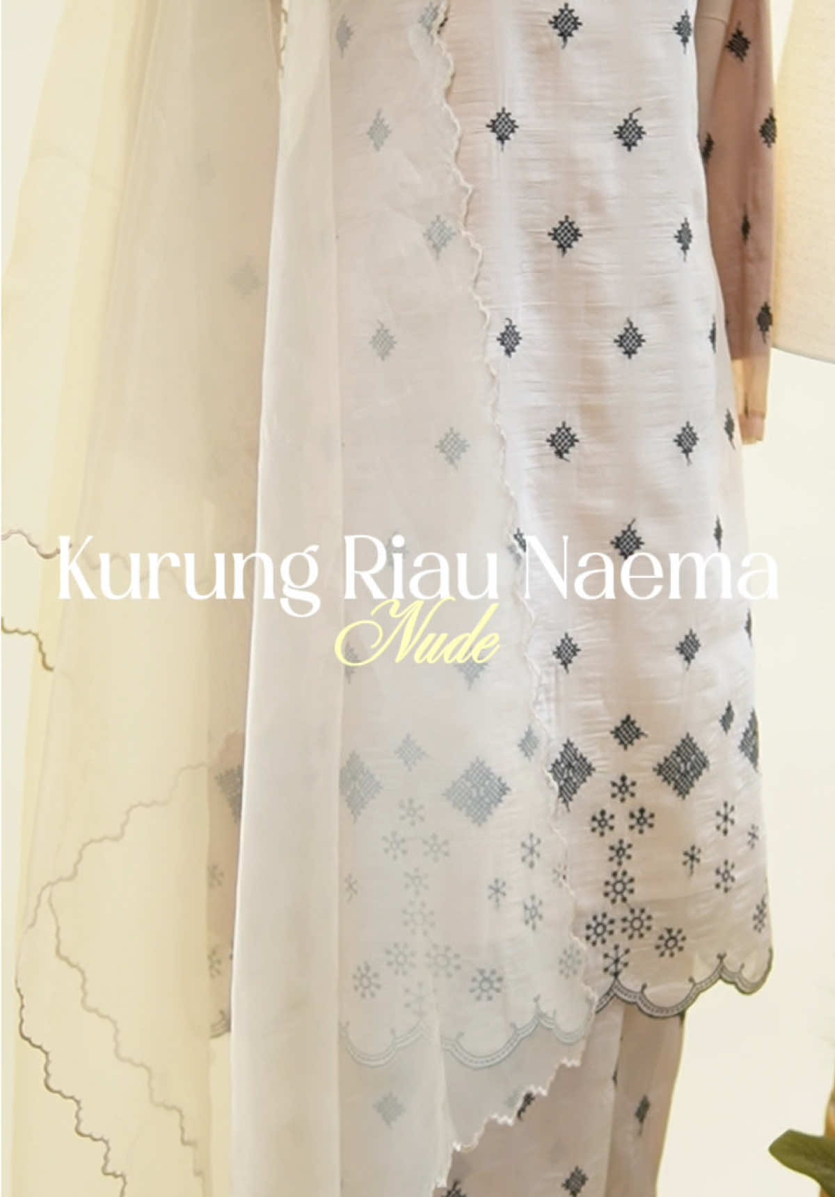 Kurung Naema in Nude 💕 #bajukurung #kurungriau #kurungcotton #kurungsulam #raya2026 
