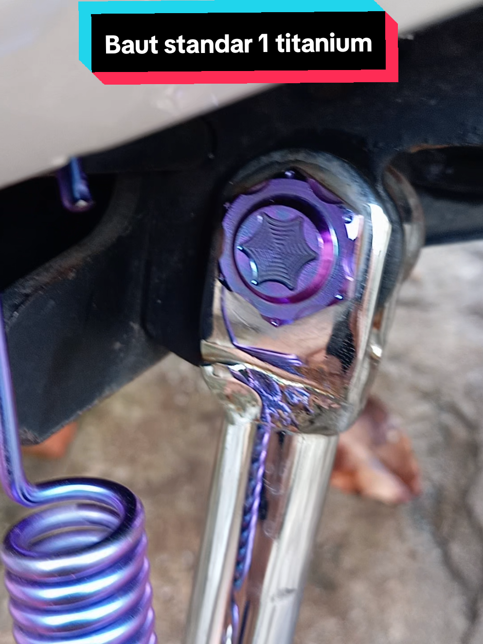 baut standar 1 titanium 🤩 #bauttitanium #bauttitan #bauttitaniumoriginal #scoopyfi #scoopymodifikasi 
