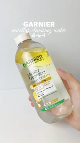 garnier makeup remover ✨ #garnier #micellarwater #makeupremover #micellarcleansingwater #sunscreenremover 