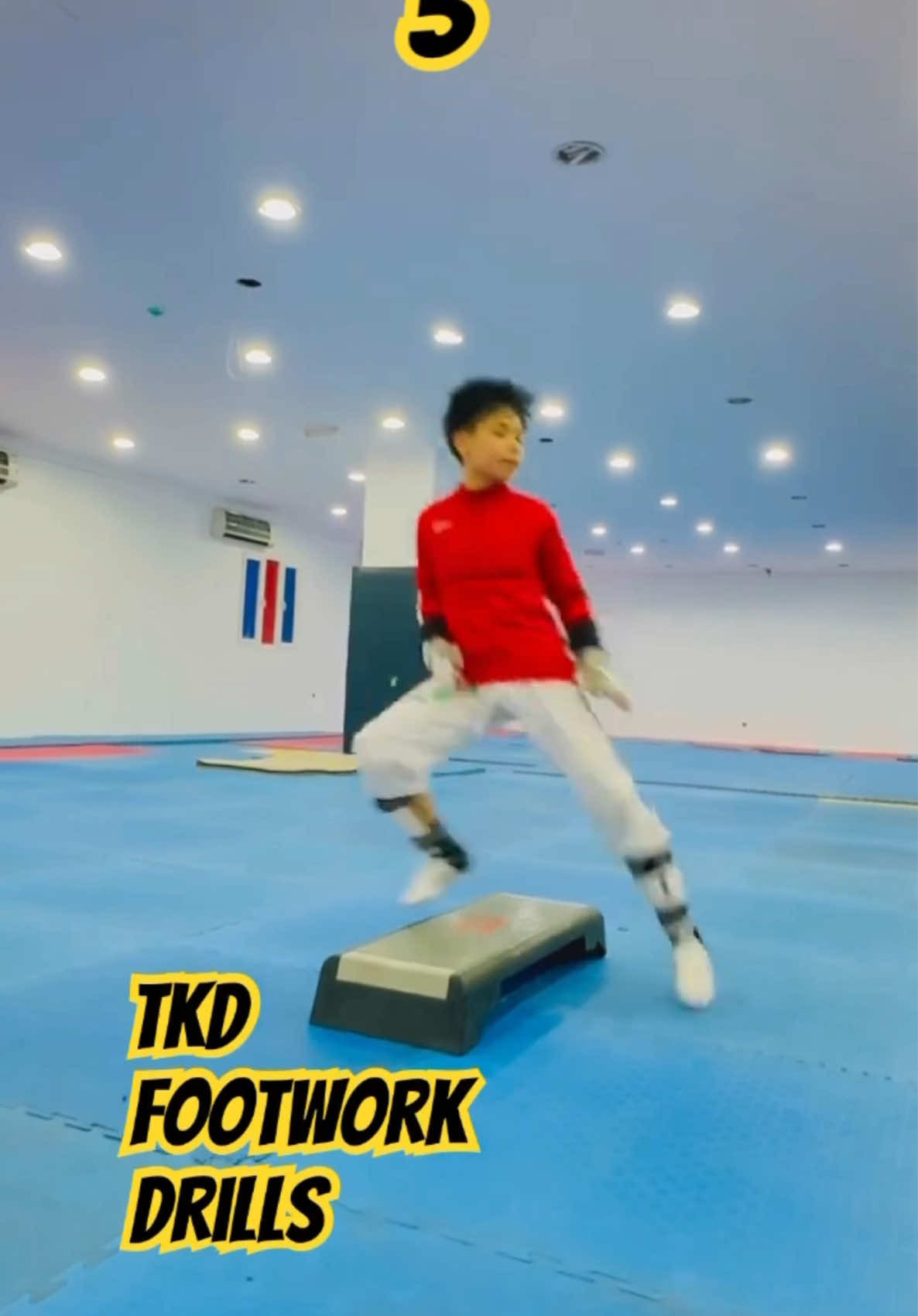 Elevate your kicks, balance, and agility with step workouts 💪 #taekwondo #footwork #martialarts 