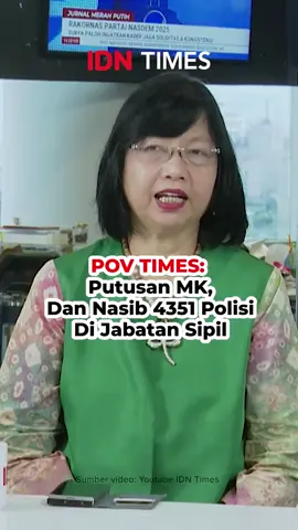 Pov Times: Putusan MK, Dan Nasib 4351 Polisi Di Jabatan Sipil Mahkamah Konstitusi (MK) pada Kamis (13/11/2025) telah memutuskan Kapolri tidak bisa lagi memberikan tugas kepada polisi aktif untuk menduduki jabatan sipil. Keputusan ini menjadi prioritas utama kerja Komisi Percepatan Reformasi Polisi. Lalu, bagaimana nasib 4351 polisi aktif yang saat ini menduduki jabatan sipil. #reformasi #polisiindonesia #fyp #mahkamahkonstitusi #beritaviral 