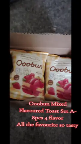 Ooobun Mixed Flavoured Toast Set A- 8pcs 4 flavor