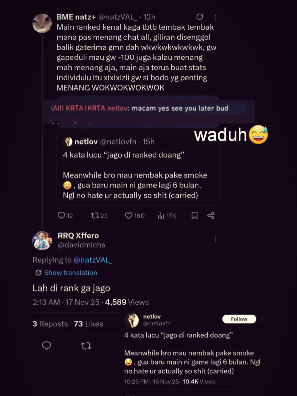 gorengan nya udah sampe ke player franchise😅 #valorantindonesia  cc: @natzyyy  #Valorant #rrqxffero #bmenatz #boomesportsid #boomesports #rrqvalorant #fypシ゚ 