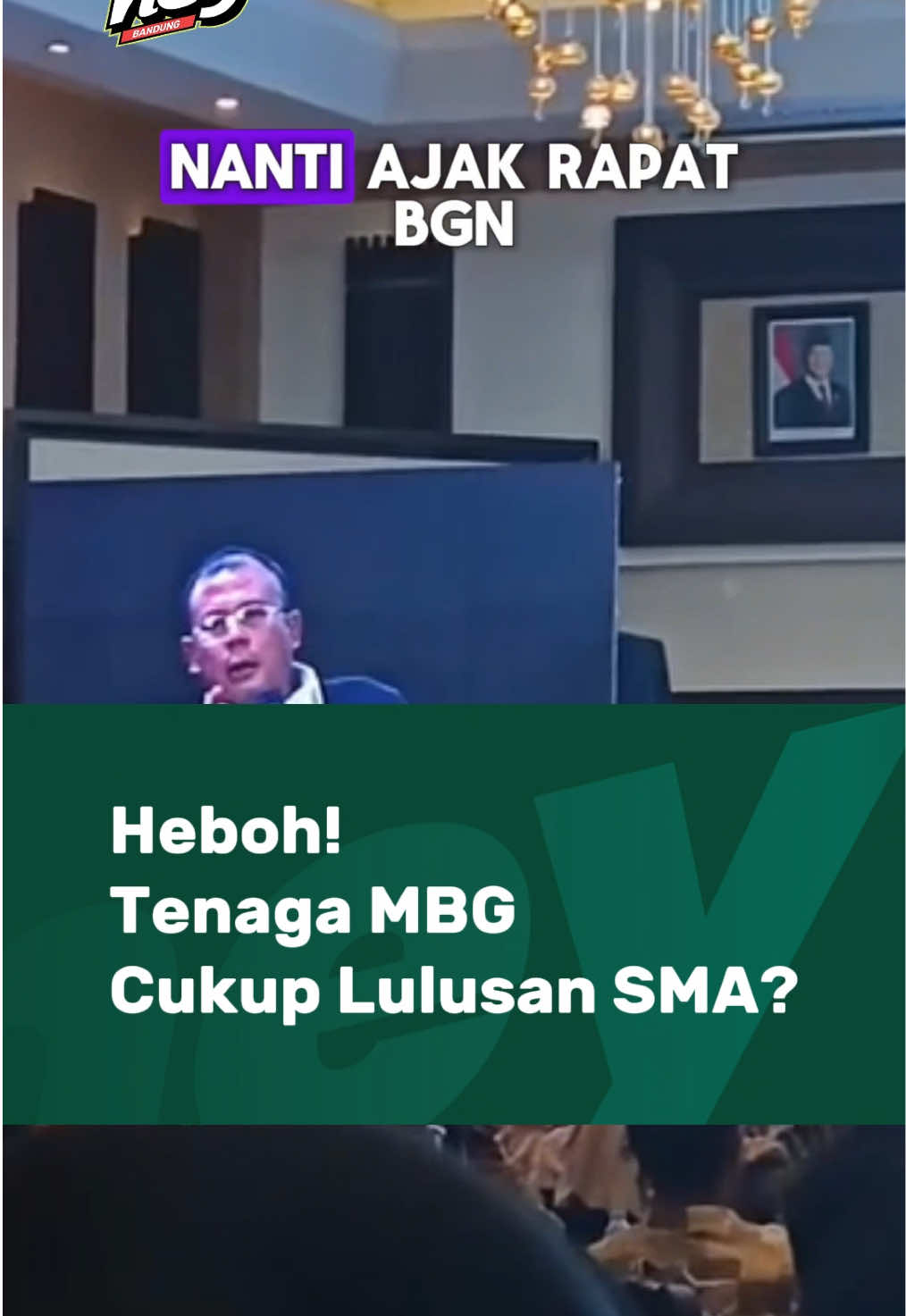 Pernyataan Wakil Ketua DPR RI Cucun Ahmad Syamsurijal soal program Makan Bergizi Gratis (MBG) bikin ramai. Dalam forum konsolidasi di Kabupaten Bandung, ia menyebut tenaga MBG “tidak perlu ahli gizi” dan cukup lulusan SMA yang ikut pelatihan tiga bulan. Ucapan ini langsung jadi perbincangan publik karena dianggap bisa menurunkan standar gizi di program pemerintah. Bagaimana menurutmu? 🎥 @wira.adikaraa  #HeyBandung #UrangBandung #NgawangkongHeula