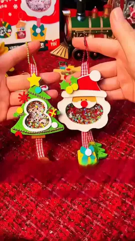 🎄 DIY Christmas Shaker Ornament Craft Kit – No-Sew, Kid-Friendly & Complete Set for Family Bonding! Perfect for Tree Decor & Gifts! #ChristmasDIYFeltShaker #ParentChildCraft