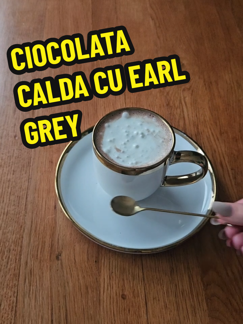 O combinatie surprinzatoare, care merge de minune #ciocolatacalda #hotchocolate #earlgrey 