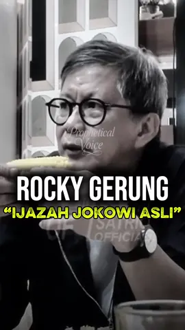 Rocky Gerung: Ijazah Jokowi Asli! #rockygerung #hensat #ijazahpalsu #jokowi 