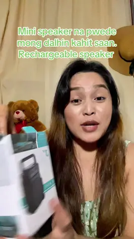 Sobrang cute ng mini speaker na to guys at hindi basag ang music nya. #speaker #bluetoothspeaker #minispeaker #rechargeable 