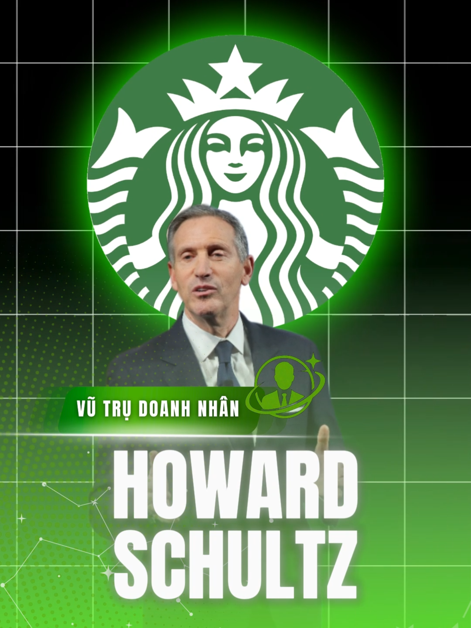 Howard Schultz - người biến một quán cà phê nhỏ thành đế chế toàn cầu trị giá hàng chục tỉ đô. Từ tuổi thơ nghèo khó đến hành trình xây dựng Starbucks, câu chuyện của ông là minh chứng rằng tầm nhìn đúng có thể thay đổi cả một ngành. #VuTruDoanhNhan #HowardSchultz #Starbucks #DoanhNhan #KhoiNghiep #KinhDoanh #Cafe#SuccessMindset #caphe