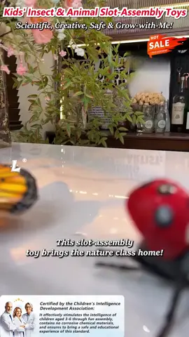 🐜 Kids' Multi-Shape Insect Animal Toys – Slot-Assembly & Imaginative Play, Perfect for Toddlers! #ImaginativePlayToys #MultiShapeToys