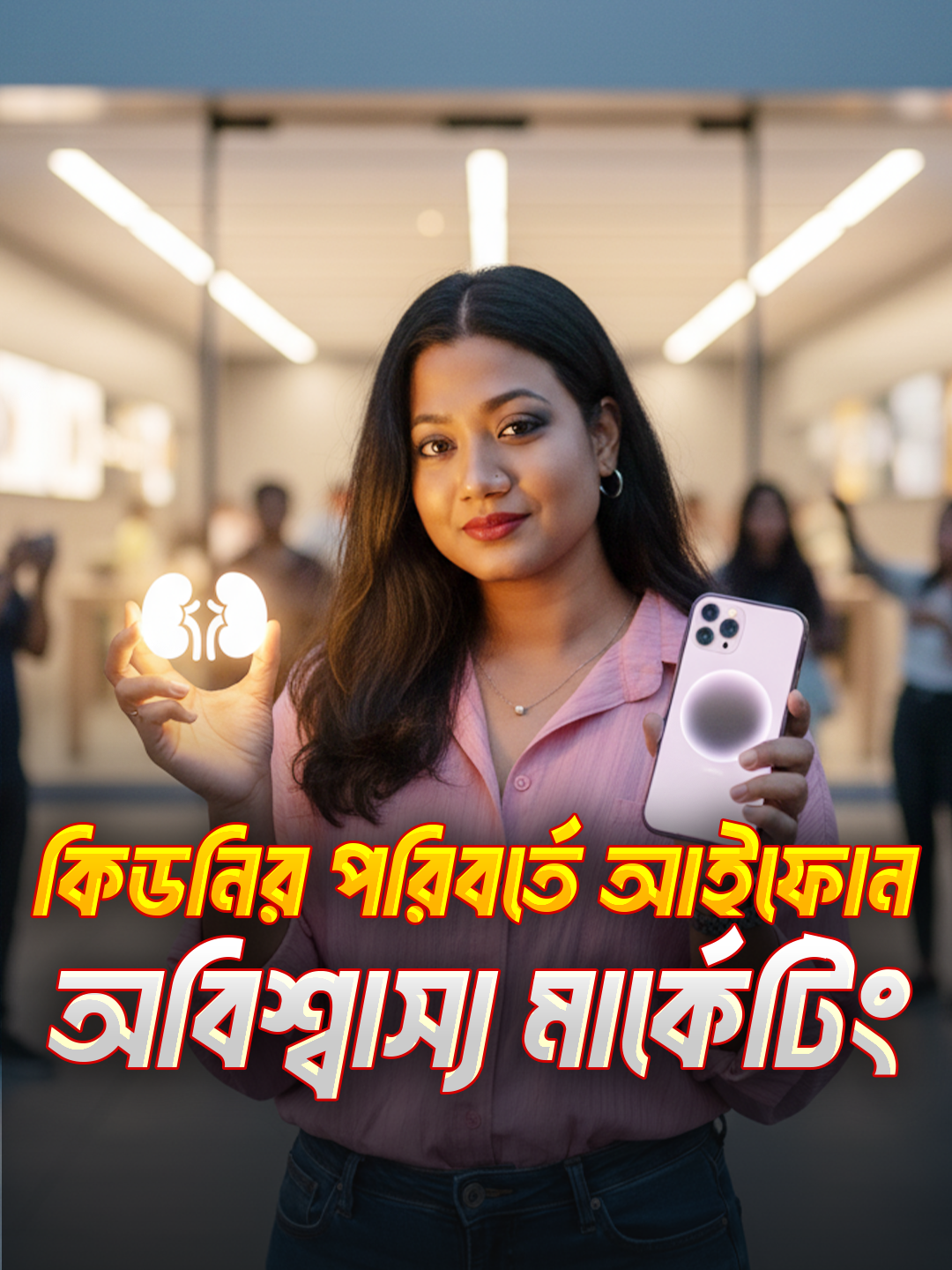 কিডনির পরিবর্তে আইফোন, অবিশ্বাস্য মার্কেটিং #whattowatch #titokteinment #fyp #foryou