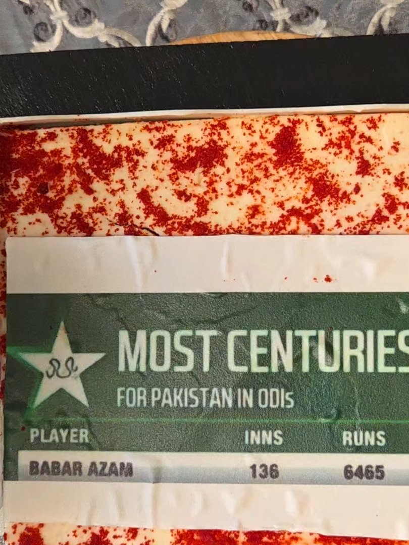 Cheers all around 🎉 Players & staff celebrate Babar's Most ODI centuries 🇵🇰 & Rizwan's 100 ODI matches with laughs & cake 🎂 #PAKvSL | #JeetKaScene