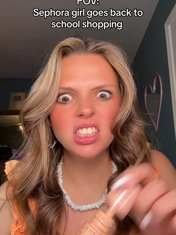 75_Someone tell my mom makeup is required for school! #pov #grwm #skincareroutine #makeuproutine #grwmskincare #sephorakids
