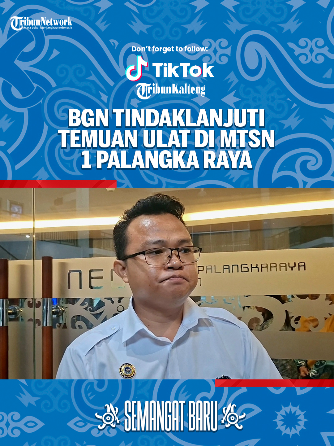 TRIBUNKALTENG.COM, PALANGKA RAYA - Badan Gizi Nasional atau BGN Regional Kalteng, menindaklanjuti laporan ulat yang ditemukan pada Makanan Bergizi Gratis (MBG). Kepala BGN Regional Kalteng Elisa Agustino membenarkan, pihaknya telah menerima laporan temuan ulat pada lauk yang disajikan di MBG. 