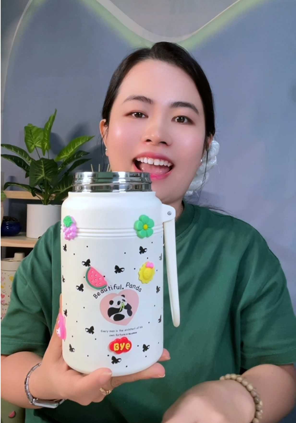 Bình giữ nhiệt không tươm mồ hôi inox 316 đựng nóng lạnh #hongthuyone5 #binhgiunhiet #lygiunhiet #binhphatra 