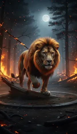 #lion #fire #majestic #king #ai 